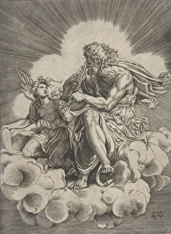 Saint Matthew, dated 1518. Creator: Agostino Veneziano