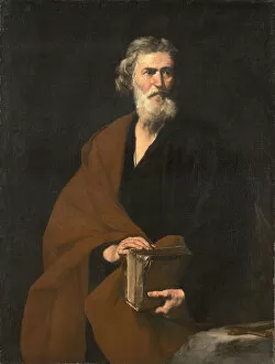 Matthew The Evangelist Gallery: Saint Matthew the Evangelist. Artist: Ribera, Jose, de (1591-1652)