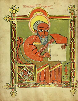 Matthew The Apostle Prints: Saint Matthew; Gospel Book, about 1504-1505. Creator: Unknown
