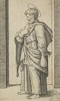 Marcantonio Gallery: Saint Matthew, a small sack in his left hand, from the series Piccoli Santi (Sm... ca