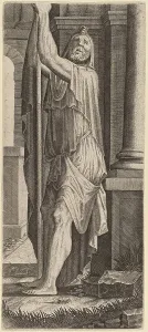 St Matthias Prints: Saint Matthias (?), c. 1548. Creator: Lambert Suavius