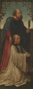 Patron Collection: Saint Matthias (?) and a Donor; Saint Andrew (reverse), 1520 / 25
