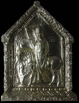 Mauritius Prints: Saint Maurice equestrian. Shrine of the Children of Saint Sigismond