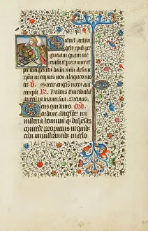 Saint Michael Battling the Devil; Book of Hours, about 1440-1450. Creator: Workshop of the Bedford Master