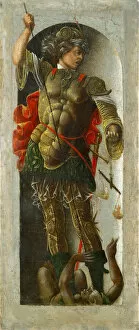 Judgment Day Collection: Saint Michael, ca 1472-1473. Creator: Ercole de Roberti, (Ercole Ferrarese) (c