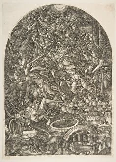 Saint Michael and the Dragon, from the Apocalypse.n.d. Creator: Jean Duvet