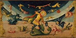 Satan Prints: Saint Michael and the Dragon. Artist: Neri di Bicci (1418-1492)