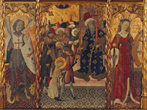 Catherine Of The Wheel Gallery: Saint Michael, Martyrdom of Saint Eulalia and Saint Catherine, ca 1442-1445