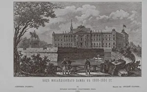 Fontanka Prints: Saint Michaels Castle in 1801, 1850s. Artist: Anonymous