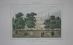 Engineers Castle Prints: Saint Michaels Castle in Saint Petersburg, Early 19th cen Artist: Anonymous