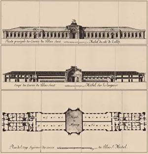 Saint Michaels Castle in Saint Petersburg, 1797. Artist: Brenna, Vincenzo (1745-1820)