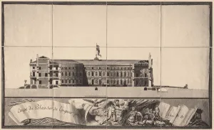 Saint Michaels Castle in Saint Petersburg, 1797. Artist: Brenna, Vincenzo (1745-1820)