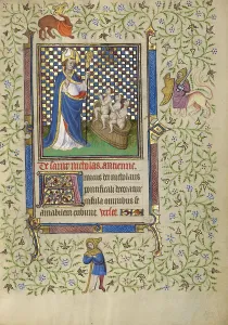 Master Of Egerton 1070 Prints: Saint Nicholas; Book of Hours, about 1410. Creator: Unknown