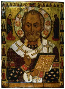 Looking Away Collection: Saint Nicholas of Lipna, 1294. Artist: Alexa Petrov