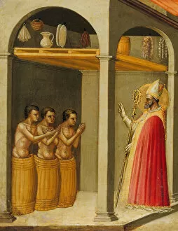 Saint Nicholas Resuscitating Three Youths, 1433-35. Creator: Bicci di Lorenzo