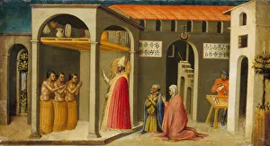 Grateful Prints: Saint Nicholas Resuscitating Three Youths, 1433-35. Creator: Bicci di Lorenzo