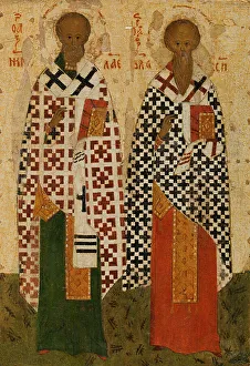Armenia Prints: Saint Nicholas and Saint Blaise, between 1500 and 1600. Creator: Novgorod school
