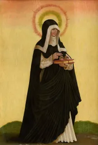 Bratislava Prints: Saint Odile, 1519. Creator: Master of the Danube School (active 1510-1515)