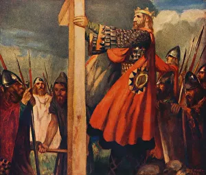 Hexham Prints: Saint Oswald at Hevenfelth, 1912