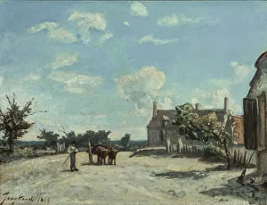 Johann B Jongkind Prints: Saint-Parize-le-Chatel, 1869. Creator: Johan Barthold Jongkind