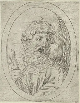 Paul The Apostle Prints: Saint Paul holding a sword, in an oval frame