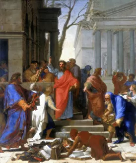 Sueur Gallery: Saint Paul Preaching at Ephesus, 1649. Artist: Eustache Le Sueur