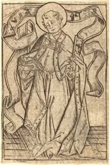 St Peter Gallery: Saint Peter, c. 1465. Creator: Israhel van Meckenem