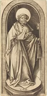 Keys Gallery: Saint Peter, c. 1490 / 1503. Creator: Israhel van Meckenem