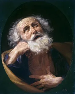 Popes Prints: Saint Peter, c. 1617. Creator: Reni, Guido (1575-1642)