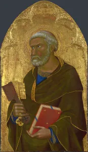 Martyrs Prints: Saint Peter, c.1350. Creator: Master of the Madonna of the Palazzo Venezia (active 1340-1360)