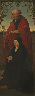 Patron Collection: Saint Peter and a Donor; Saint Thomas (reverse), 1520 / 25. Creators: Jacob Cornelisz