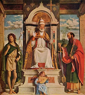 Simon Prints: Saint Peter enthroned with Saints