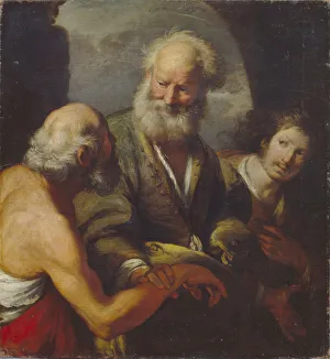 Saint Peter healing a paralytic. Artist: Strozzi, Bernardo (1581-1644) Saint Peter healing a paralytic. Artist: Strozzi, Bernardo (1581-1644)