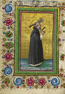 Dominican Prints: Saint Peter Martyr; Gualenghi-d'Este Hours, about 1469. Creator: Taddeo Crivelli