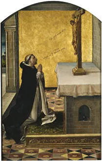 Saint Peter Martyr at Prayer, 1493-1499. Artist: Berruguete, Pedro (1450-1503)