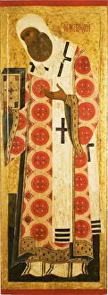 Novgorod School Gallery: Saint Peter, Metropolitan of Moscow, Mid of 16th cen.. Artist: Russian icon