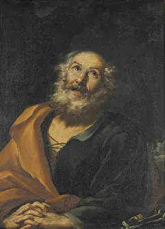 Penitent Prints: Saint Peter Penitent, 1665-1668. Creator: Girolamo Troppa