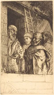 Saint Peter and Saint Paul at the Door of Bonhomme Misere (Saint Pierre et Saint... )