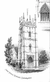 Saint Peters Church, Wisbeach, Cambridgeshire, c1850s