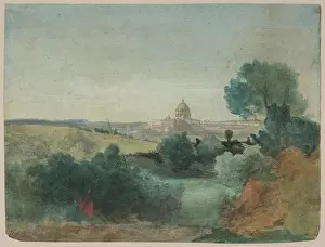 Tonalism Prints: Saint Peter's Seen from the Campagna