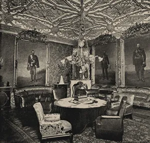 The Saint Petersburg English club on Palace Embankment. The Portrait Room, 1910s