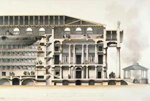 The Saint Petersburg Imperial Bolshoi Kamenny Theatre, Early 19th century. Artist: Quarenghi, Giacomo Antonio Domenico (1744-1817)