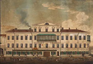 Economic History Prints: Saint Petersburg. Tobacco and cigars factory on Kolokolnaya street, 1834