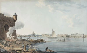 Neva River Collection: Saint Petersburg. View from the Peter and Paul Fortress on the Summer Garden, 1806