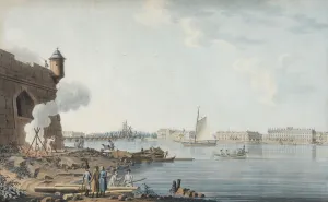 Saint Petersburg. View from the Peter and Paul Fortress on the Summer Garden, 1806