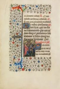 Seashell Prints: Saint Philip with an Axe and Saint James as a Pilgrim; Book of Hours