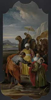 St Philip Prints: Saint Philip Baptizes the Eunuch, 1748. Creator: Jacob de Wit