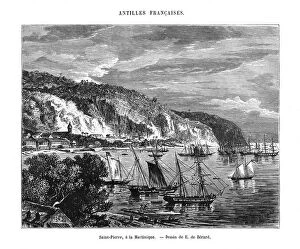 Saint Pierre, Martinique, 19th century. Artist: E de Berard