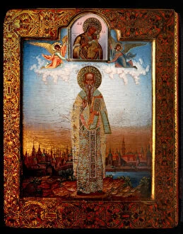 Chirikov Collection: Saint Porphyrius of Gaza, End of 19th cen.. Artist: Chirikov, Osip Semionovich (?-1903)