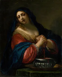 Bratislava Gallery: Saint Praxedis, c. 1650. Creator: Pignoni, Simone (1611-1698)
